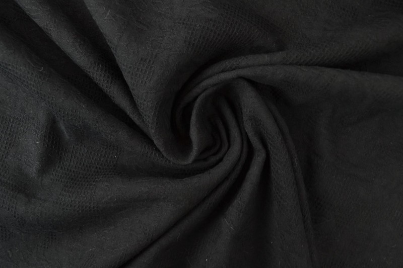 Katoen jacquard zwart, rol