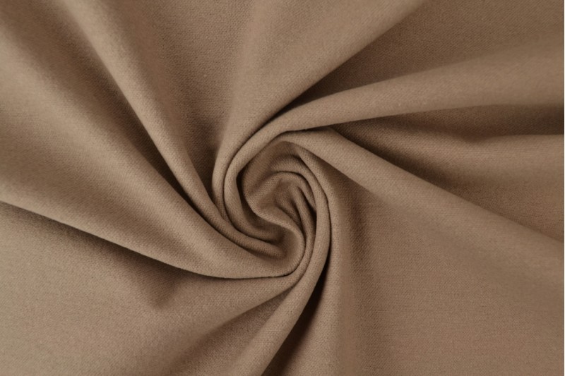 Katoen molton taupe