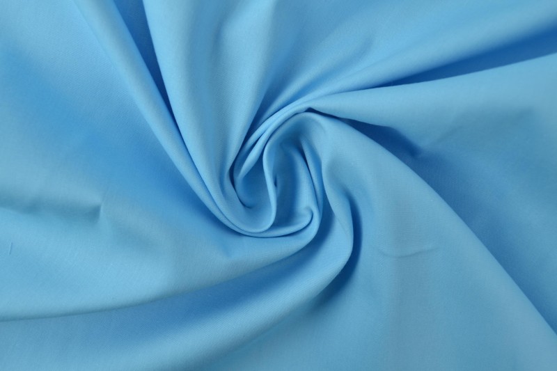 Katoen poplin aqua blauw, rol