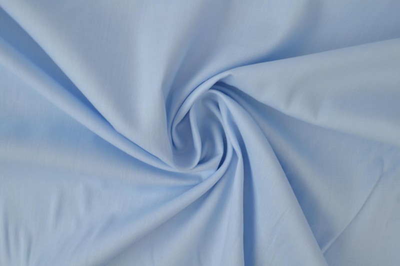 Katoen poplin baby blauw, rol
