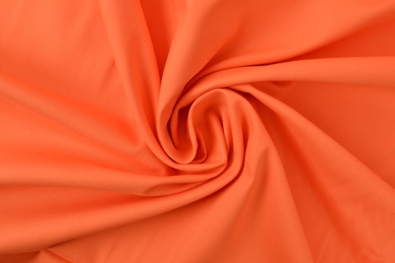 Katoen poplin donker oranje, rol
