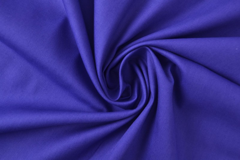 Katoen poplin donkerblauw, rol