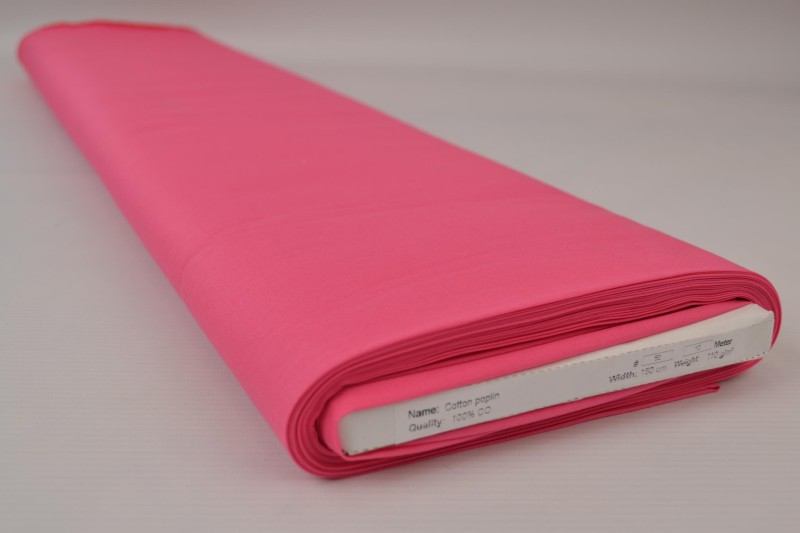 Katoen poplin fuchsia