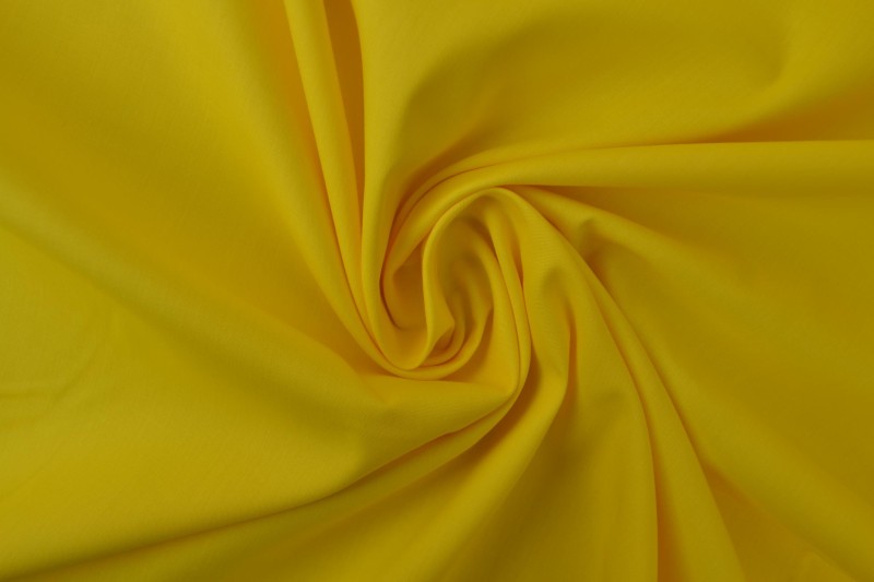 Katoen poplin geel, rol