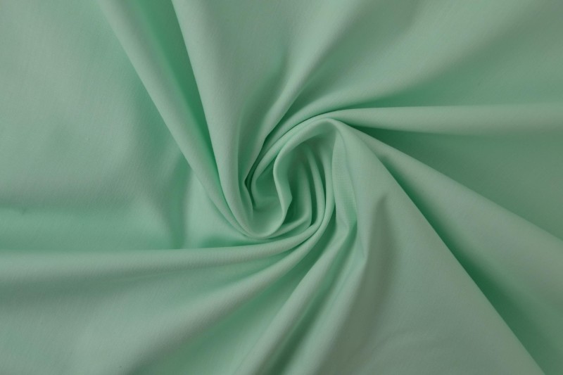 Katoen poplin licht mint, rol