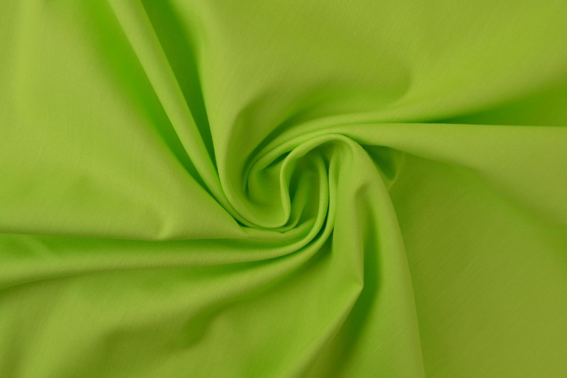 Katoen poplin lime groen, rol