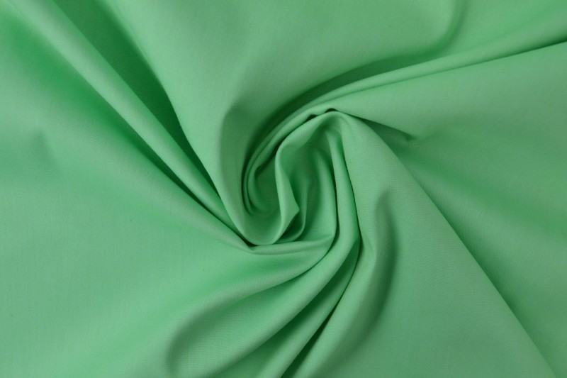 Katoen poplin mint groen, rol