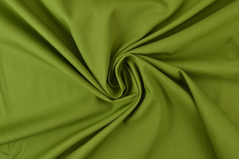 Katoen poplin mosgroen, rol