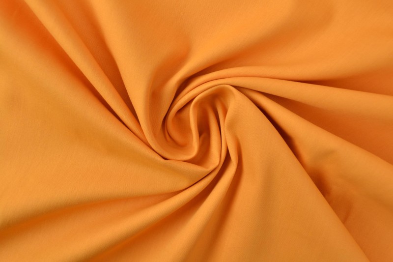 Katoen poplin okergeel, rol