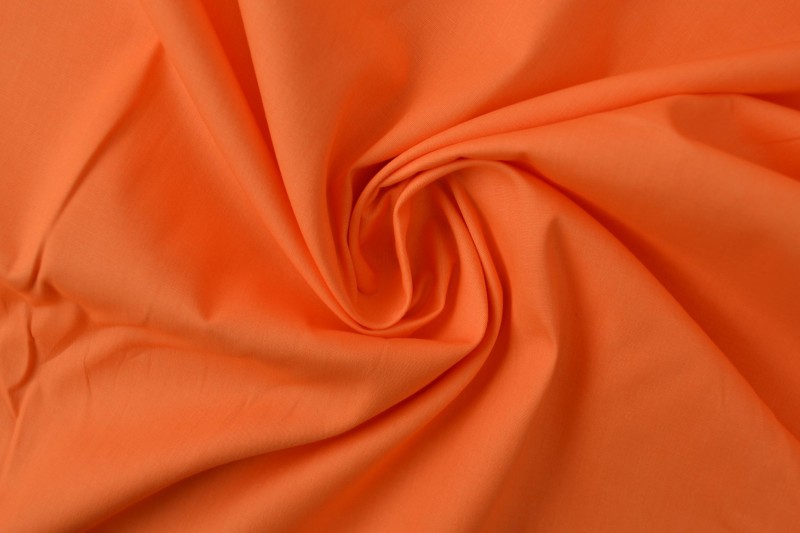 Katoen poplin oranje, rol