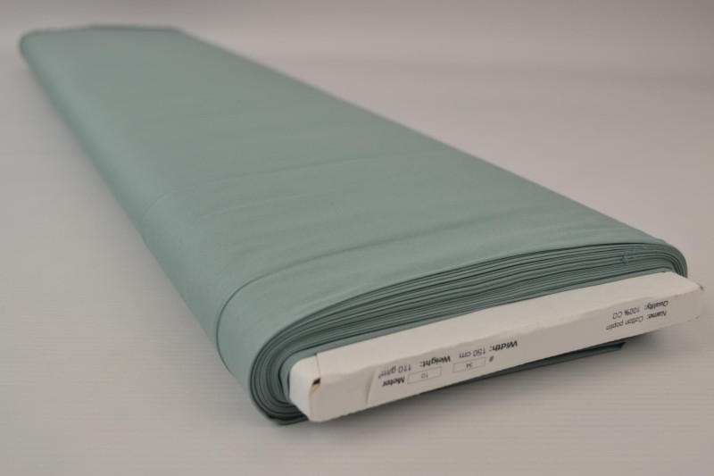 Katoen poplin oud groen