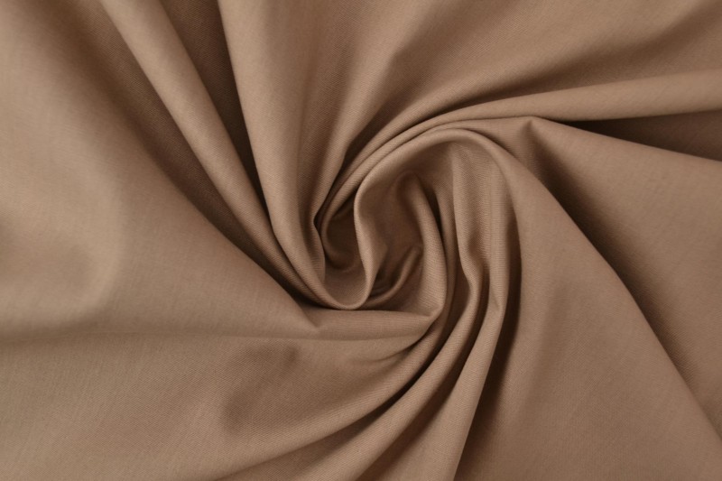 Katoen poplin taupe, rol