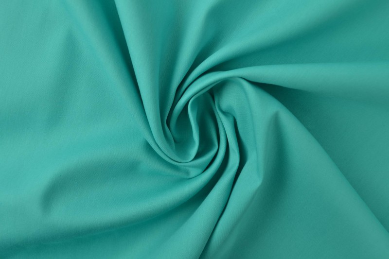 Katoen poplin turquoise, rol