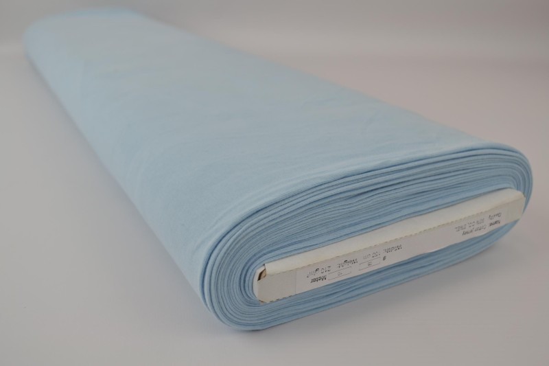 Katoen tricot baby blauw, rol