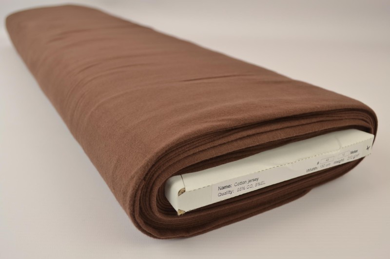 Katoen tricot bruin, rol