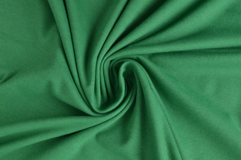 Katoen tricot donker groen