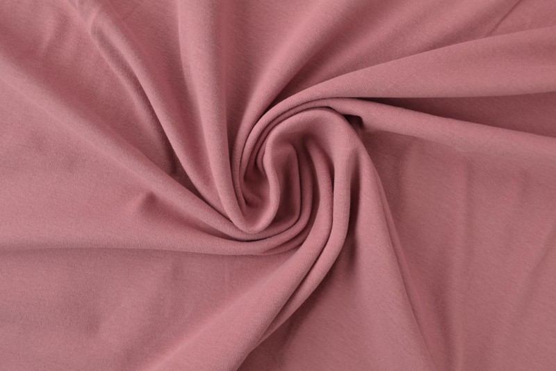 Katoen tricot donker oud roze