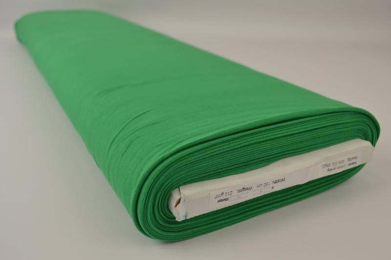 Katoen tricot groen, rol