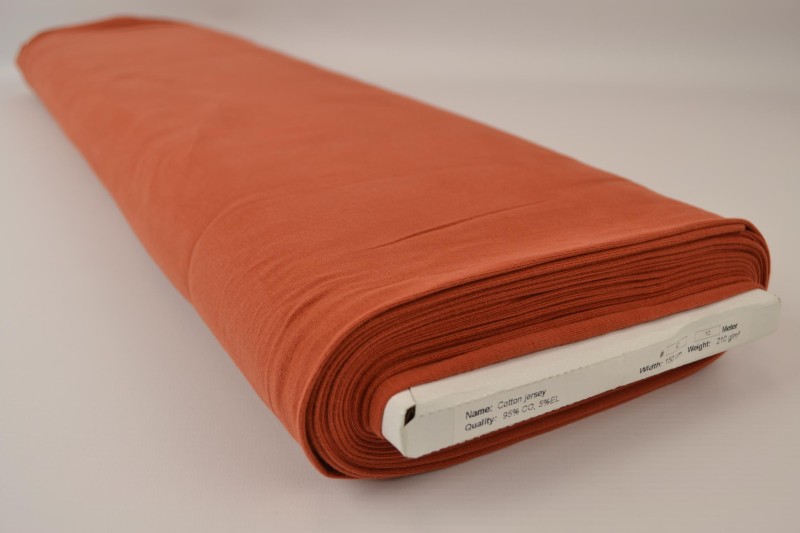 Katoen tricot koper, rol