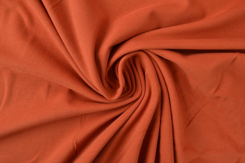 Katoen tricot koper