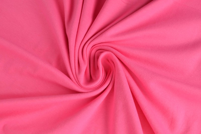 Katoen tricot roze