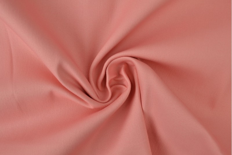 Keperkatoen stretch dusky roze