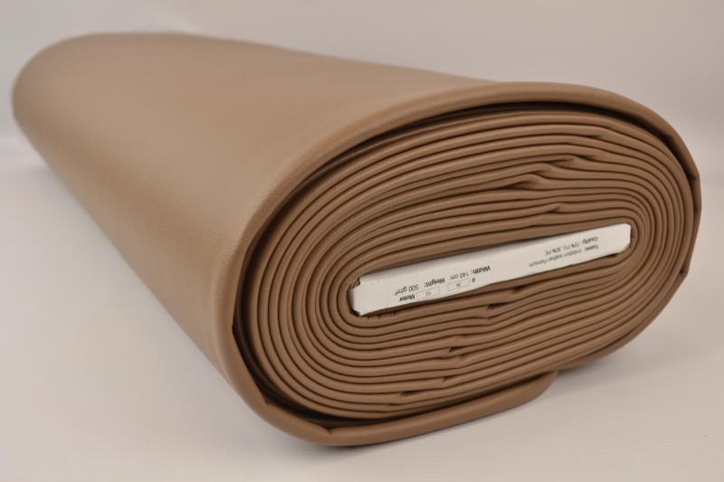 Kunstleer premium camel, rol