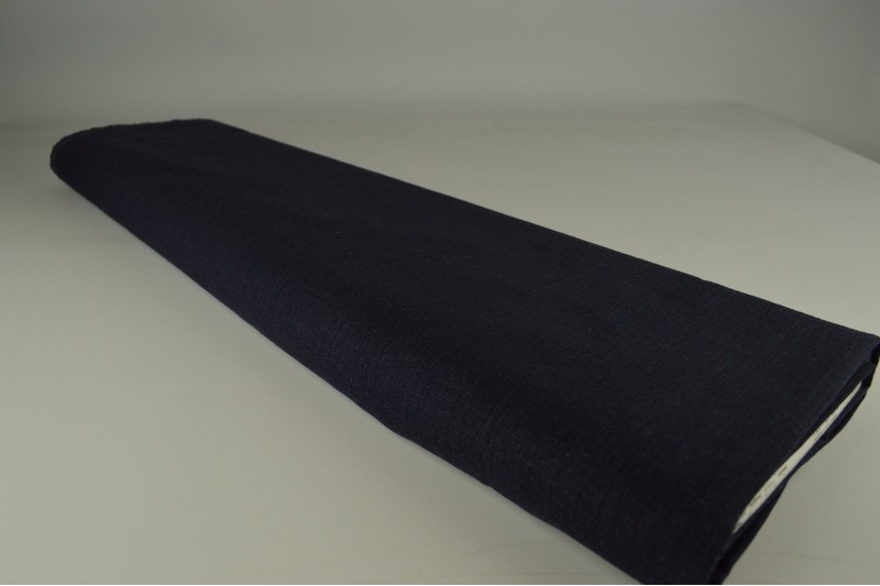 Linnen viscose navy, rol