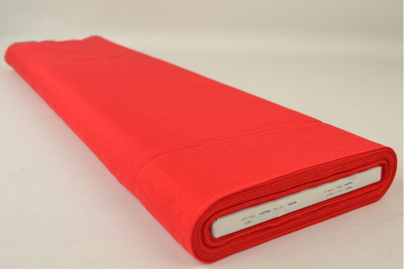 Linnen viscose rood, rol