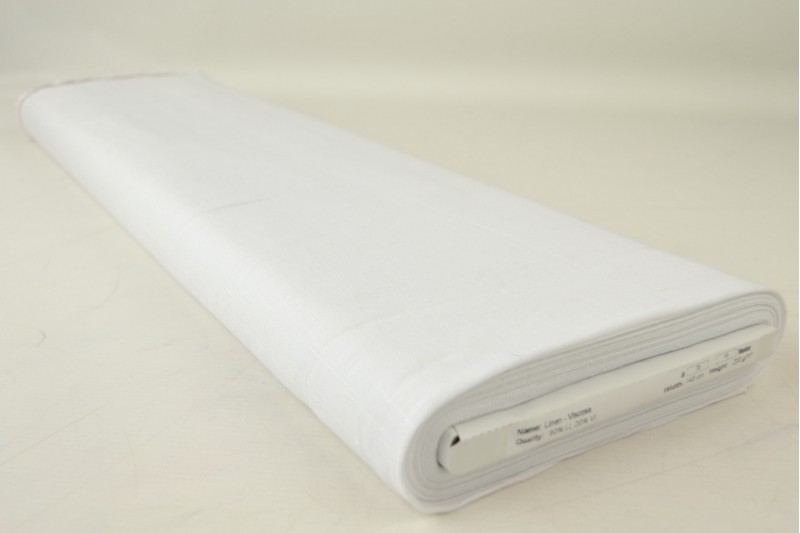 Linnen viscose wit, rol