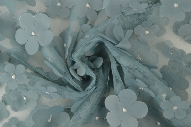 Mesh flower oud groen