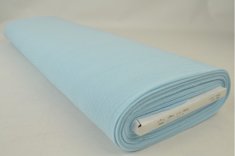 Mousseline (hydrofiel) baby blauw, rol
