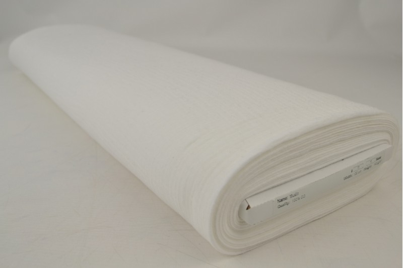 Mousseline (hydrofiel) off white, rol