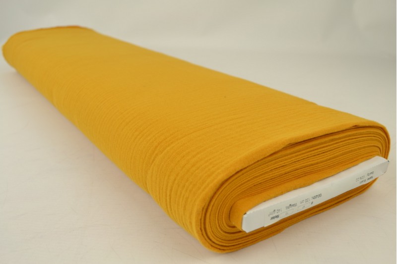 Mousseline (hydrofiel) okergeel, rol