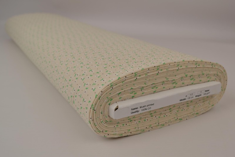 Mousseline print print 14-22, rol