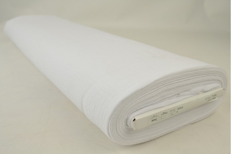 Mousseline (hydrofiel) wit, rol