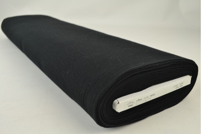 Mousseline (hydrofiel) zwart, rol