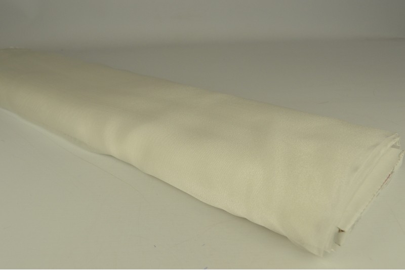 Organza gebroken wit, rol
