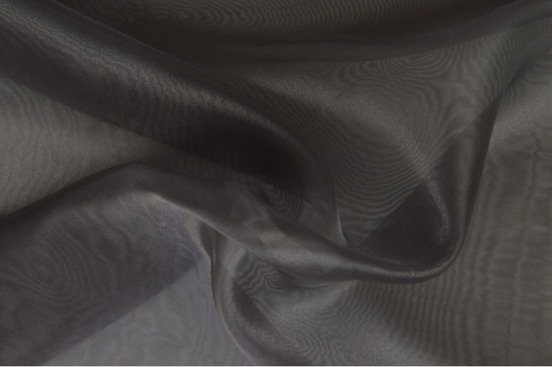 Organza donkergrijs