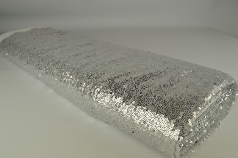 Pailletten klein zilver, rol
