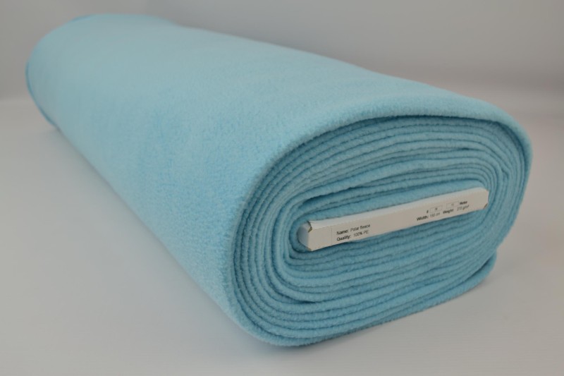 Polar fleece aqua blauw, rol