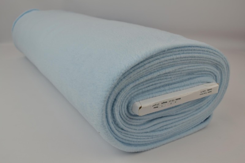 Polar fleece baby blauw, rol