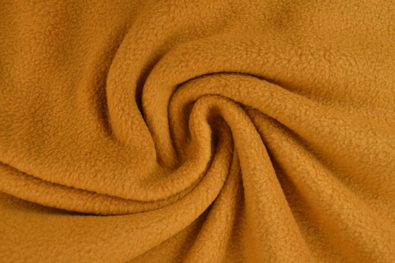 Polar fleece donker okergeel