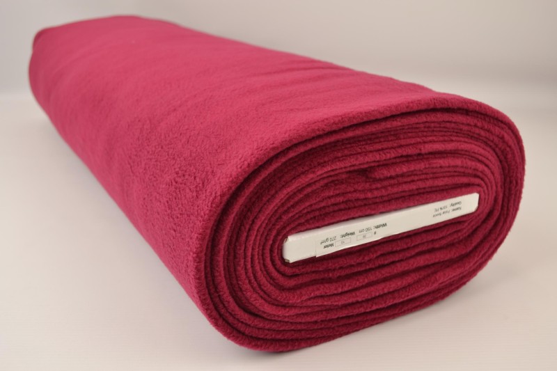 Polar fleece wijn rood, rol