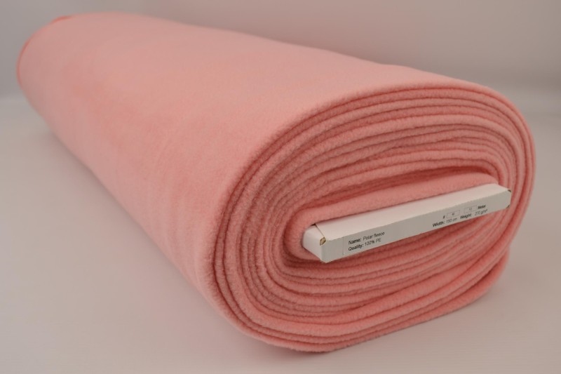 Polar fleece zalmroze, rol