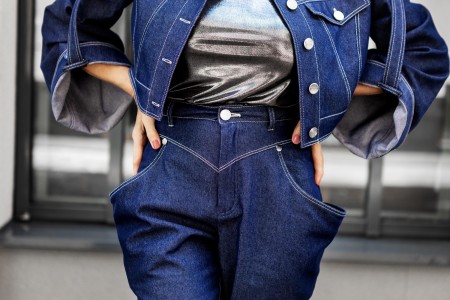 Denim-look viscose shine, toepassingsvoorbeeld