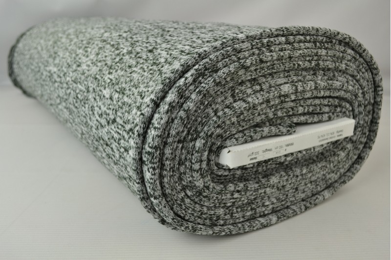 Sweaterstof gebreid donker groen melange, rol