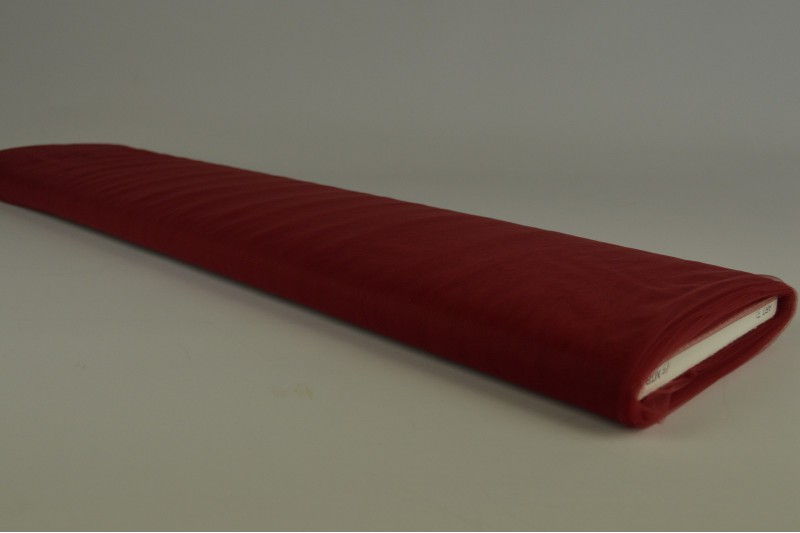 Tule zacht (bruidstule) bordeaux