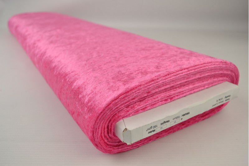Velours de panne fuchsia, rol