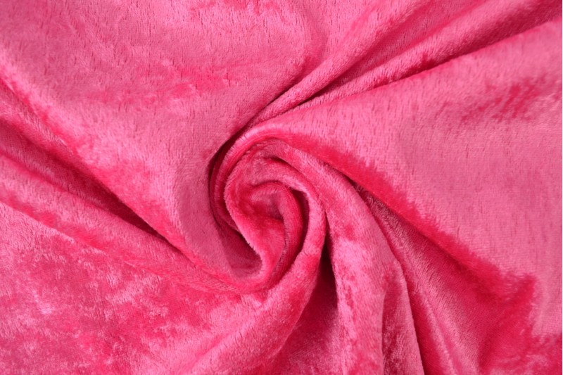 Velours de panne fuchsia